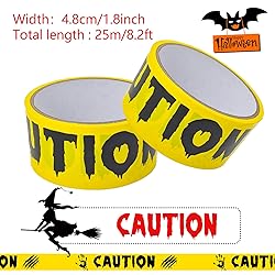 Halloween Decorations Caution Tape, 2Inch x 82Feet