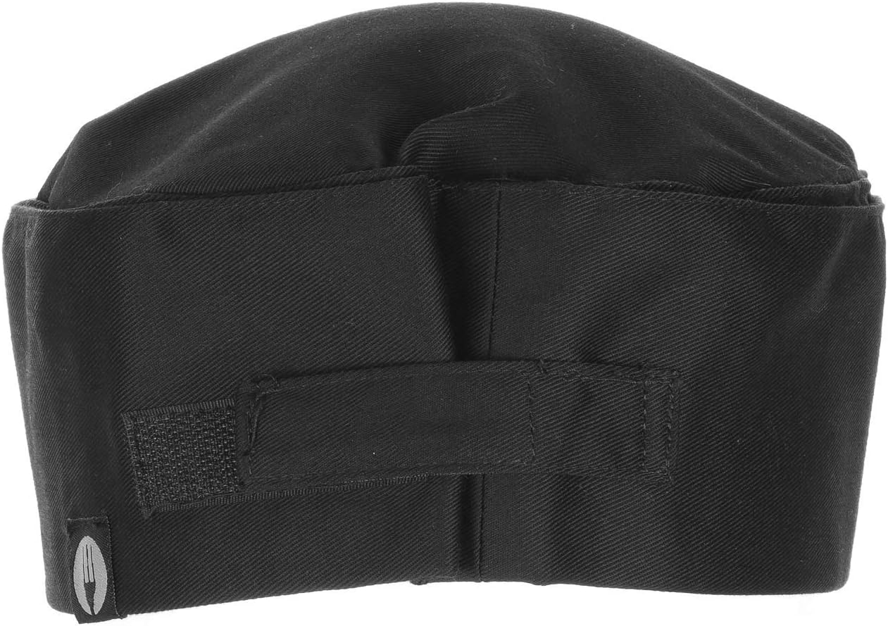 Chef Works Unisex Double-Rimmed Chef Beanie, Black, One Size: Clothing