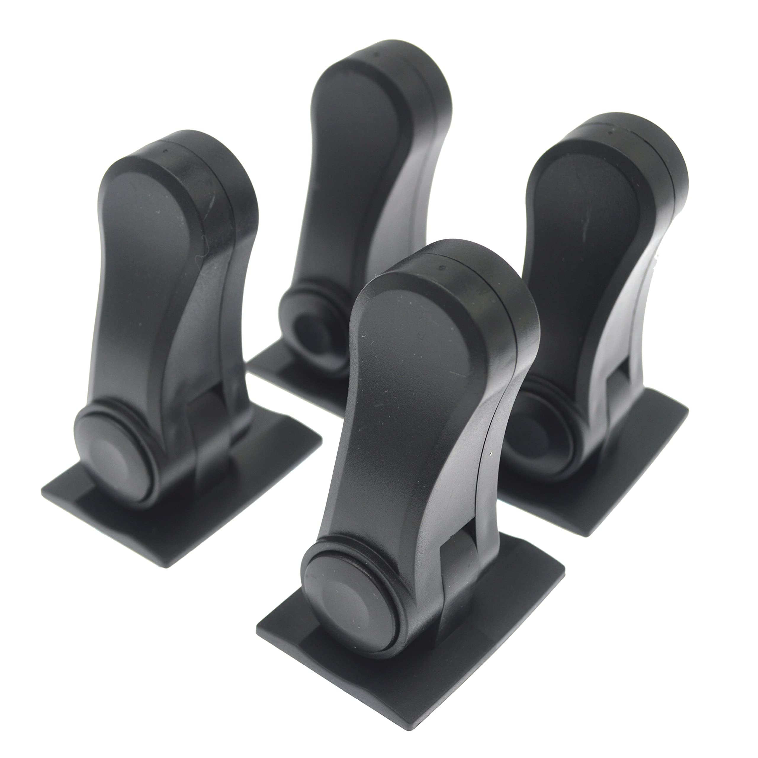 Door Lock Without Drilling(4 Pack), Door Handle Lock, Door Lever Locks for Children Pets Dogs Cats Safety Window Cupboard (Black)