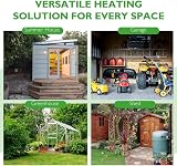 HYLITE Ecoheater Greenhouse Shed Tube Heater Thermostat Green 1000mm 120W view 5