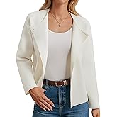 GRACE KARIN Womens Cropped Knit Sweater Blazer, Oversized Open Front Jackets 2026 Spring, Laple Cardigans Dressy Casual