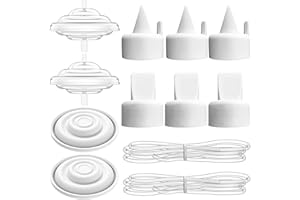 MILKFLOW Pump Parts for Spectra, 10 PCS Replacement Kit with Duckbill Valves, Backflow Protectors, Tubes & Membranes for Spectra S1 S2 9 Plus Synergy Gold Pumps