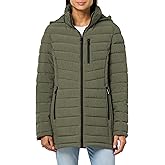 Nautica Women's Removable Hooded Water Resistant Puffer Jacket