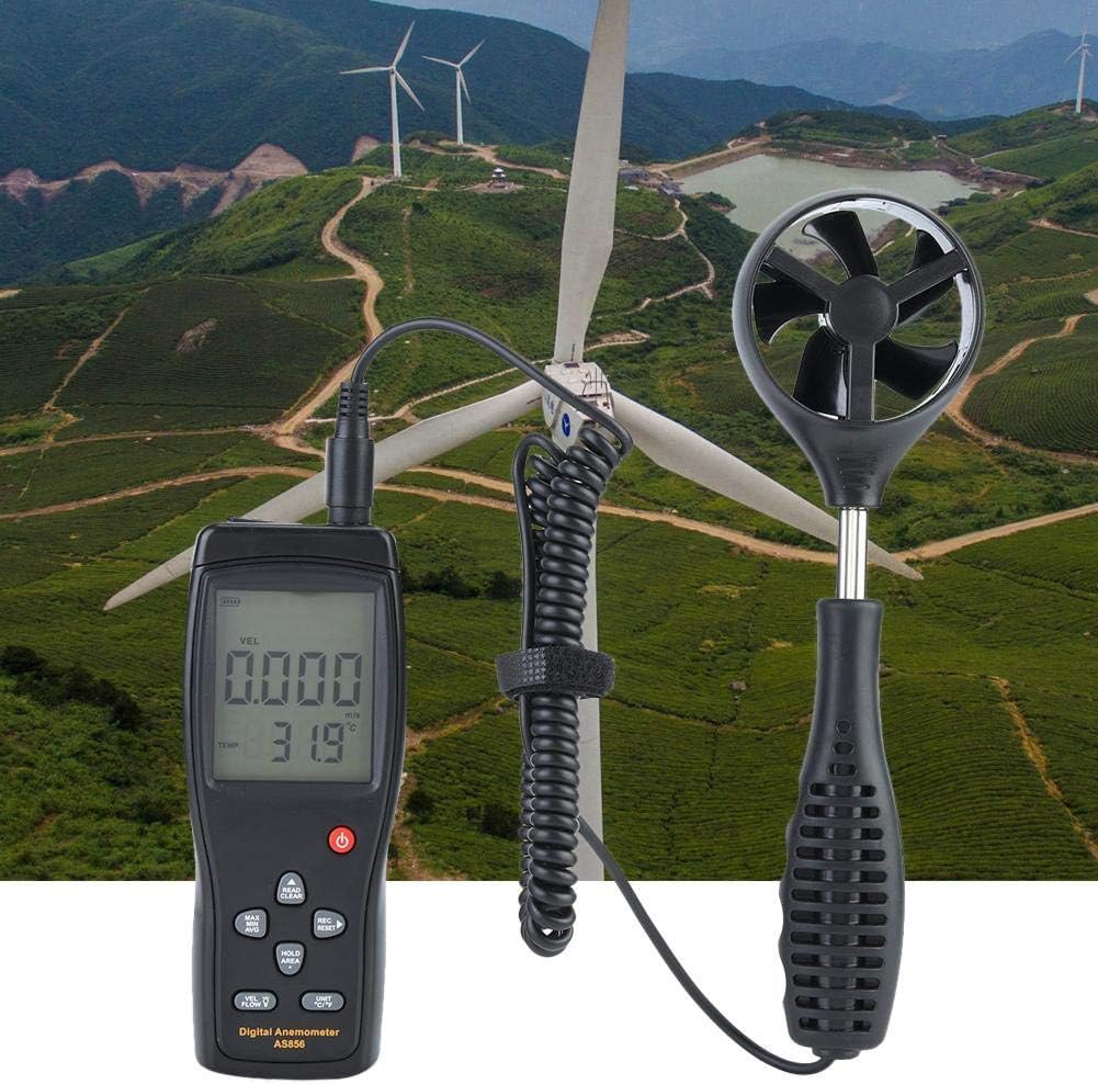 Digital Display Anemometer Handheld 3Cup Turbine Anemometer for Wind Temperature Air Volume