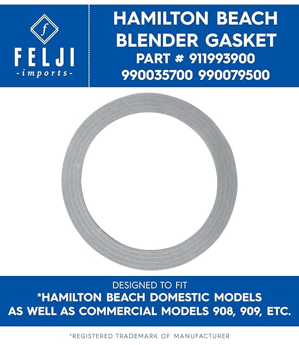 Felji Blender Replacement Rubber Plastic Gasket Ring Seal for Hamilton Beach