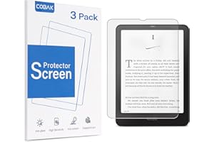 CoBak 3 Pack Anti-Glare Matte Screen Protector for 7" Kindle Paperwhite 12th Gen 2024 & Kindle Colorsoft Signature Edition,Boox Go 7,Kobo Aura 2 - Max Clarity, Fingerprint Resistant - Ultra-Fine Texture PET Film