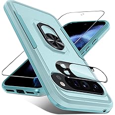 for Google Pixel 10/10 Pro Case with Screen Protector + Camera Lens Protector,Heavy Duty Shockproof Full Body Protective Cove