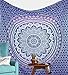 Jaipur Handloom Purple Ombre Tapestry Wall Hanging College Dorm Tapestry Mandala Tapestry Dorm Decor Indian Hippie Tapestry Bohemian Bedspread Bedding Beach Tapestry Decor