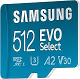 Samsung EVO Select 2024 microSD 512GB with SD Adapter UHS-I U3 160 MB/s view 2