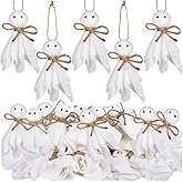 20 Pcs Halloween Ghost Ornaments Tree Decoration, 4Inch Small Mini Ghost Hanging Ornaments for Decor Bedroom, Classroom, Home Party