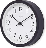 Acctim Elstow 22843 Wall Clock in Soot Black 20cm Quartz view 3