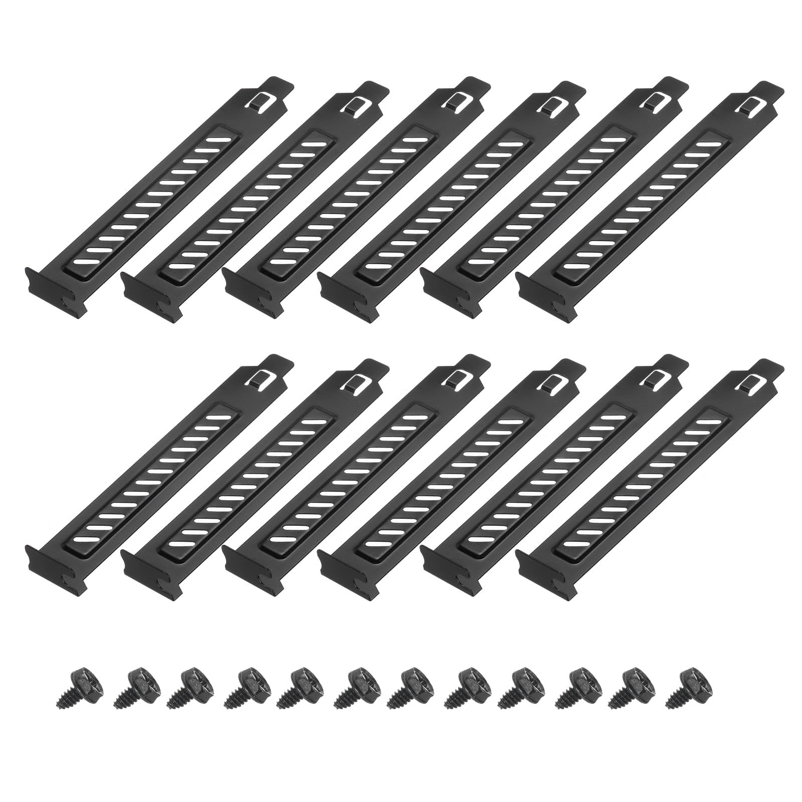 MECCANIXITY 12PCS Black PCI Slot Cover Dust