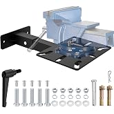 Venussar Mount Vise and Grinder, Wall or Table Mount | Use for Vise, Bench Grinder, Throatless Shear, Pipe Notcher