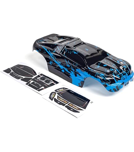 Amazon.com: Traxxas Body 1/16 E-REVO RED & Blue : Toys & Games