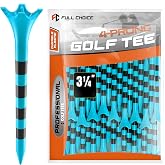 Full Choice Durable Plastic Golf Tees,100/50 Pack (1-1/2", 2-3/4" &amp; 3-1/4"), Designed to Reduce Friction and Side Spin