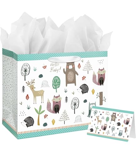 13 Fun Colorful Animals Gift Bags - Medium Large Size (13x10x5 Inch), Sturdy Paper With Handles For Kids Parties - View #8