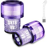 2 Pack SV18 V9 Filter Replacement for Dyson Digital Slim/Spare &amp; V9 Motorbar Cordless Vacuum, Part No. 970612-01, V9 Vacuum Filter