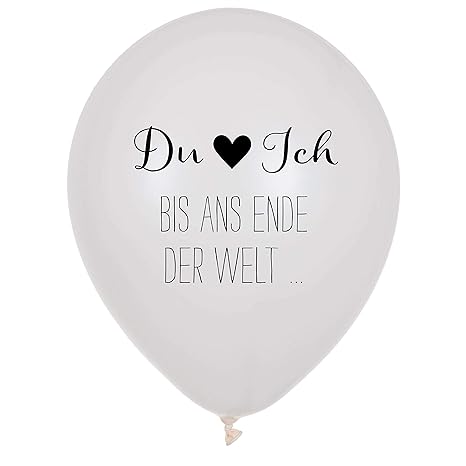 Luftballons - Hochzeit - Party - Du & Ich - Latex Ballons