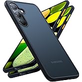 TORRAS Shockproof for Samsung Galaxy S24 Case 6.2", 12FT Military Grade Drop Tested, Translucent Matte Hard Back &amp; Soft Edge Thin Slim Protective Galaxy S24 Case 5G Guardian Series, Black