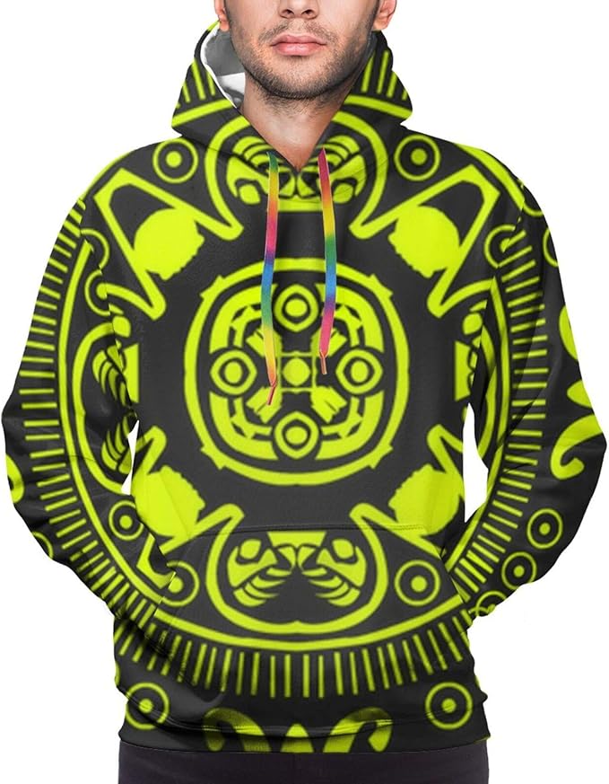 Aztec Wonderful Pattern Mens Hoodies Funny Cool Graphic Sweatshirts 3D Print Long Sleeves Casual 