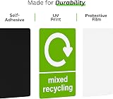 Viro Display Recycling General Waste Stickers 10 Pack 100x150mm Waterproof UV view 5