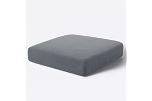 Hokway Couch Cushion Covers Stretch Cushion Covers Sofa Seat Cushion Slipcover Cushion Protector(LightGrey, Small)