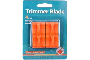 SCLWSS 4-Pack Replacement Blades for Firbon Paper Cutters – Easy-Install Refill, Automatic Security Safeguard, Sharp and Durable Cutting Blades（orange）