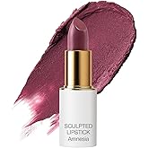 Ogee Full Bloom Sculpted Lipstick (Amnesia - Blackberry Mauve) - Long Lasting Organic Lipstick with Jojoba Oil & Micro Hyaluronic Acid - 70% Organic Ingredients & Made in USA