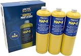 Arctic Hayes Pack 3 Map X Gas Canisters 400g Each Brazing Torch Fuel view 1