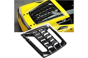 ZZDSNJ Rear Window Louvers Sun Shade Cover Windshield Race Style Generation Ⅱ Compatible with Chevy Corvette C7 2014-2019 (Gloss Black)