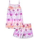 The Children's Place girls Sleeveless Tank Top and Short 2 Piece Pajama Set