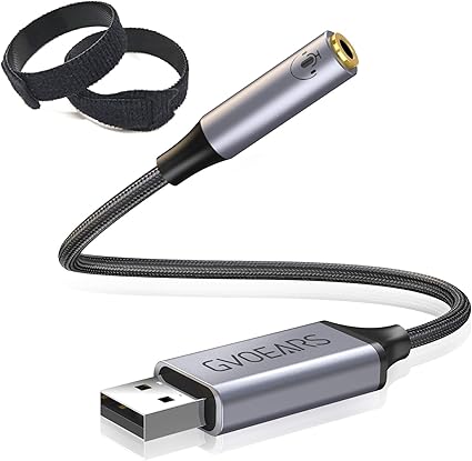 Amazon Usb オーディオ 変換アダプタ Usbポート3 5ｍｍイヤホン 3極 Trs 4極 Trrs マイク変換アダプタ Usb オーディオインターフェース 外付け サウンドカードwindows Mac Os Ps4 Linu等対応 Ps3 Xboxoneには対応不可です 银 収納マジックテープ付き Gevo 外付