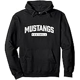 Classic Mustang-inspired football Design Pullover Hoodie