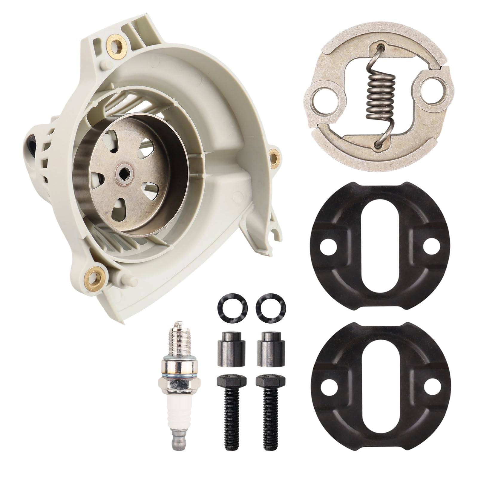 Photo 1 of LawnCamille 4180-080-1809 Clutch Drum Housing 4180-160-2000 Clutch Assembly for Stihl FS90 FS100 FS110 FS130 KM110 KM130 HL100 HT130 Brushcutter