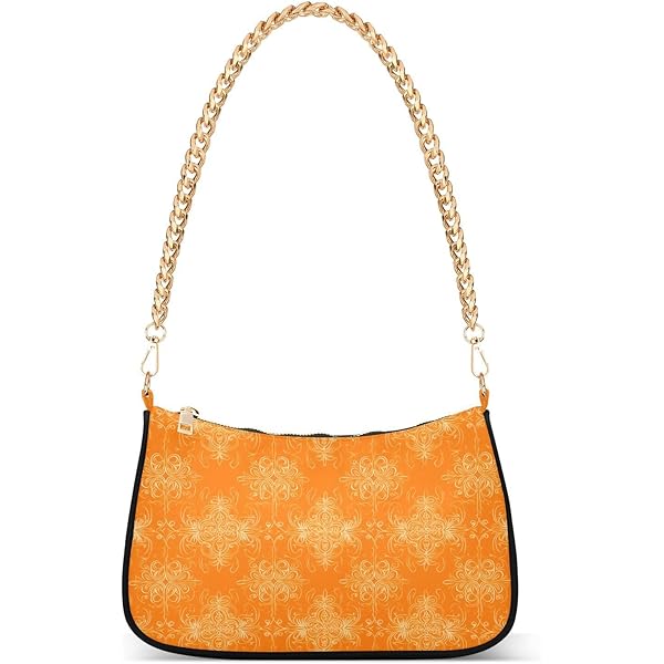 Peach Coral trendy chain shoulder travel bags hand bags for