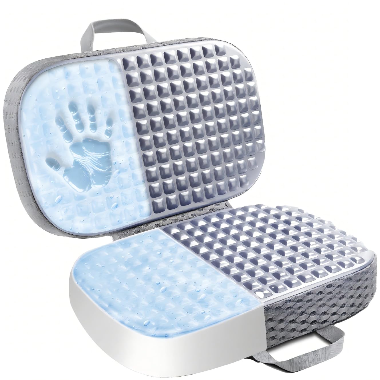 Photo 1 of Rapid Cooling Travel Airplane Seat Cushion for Long Flights, Waterproof Stadium Portable Memory Foam Seat Cushion for Kayaking, Camping, Bleachers, Car, Folding Chair Pads for Tailbone Sciatica Pain