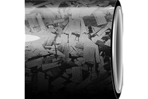 OuranioToxo Gloss Black Forged Carbon Fiber Vinyl Wrap, 1ft X 5ft Forged Composite Carbon Wrap - Air Release Self Adhesive Vehicle Interior/Exterior Sticker - Car Vinyl Wraps for DIY(30cm*1.5m)