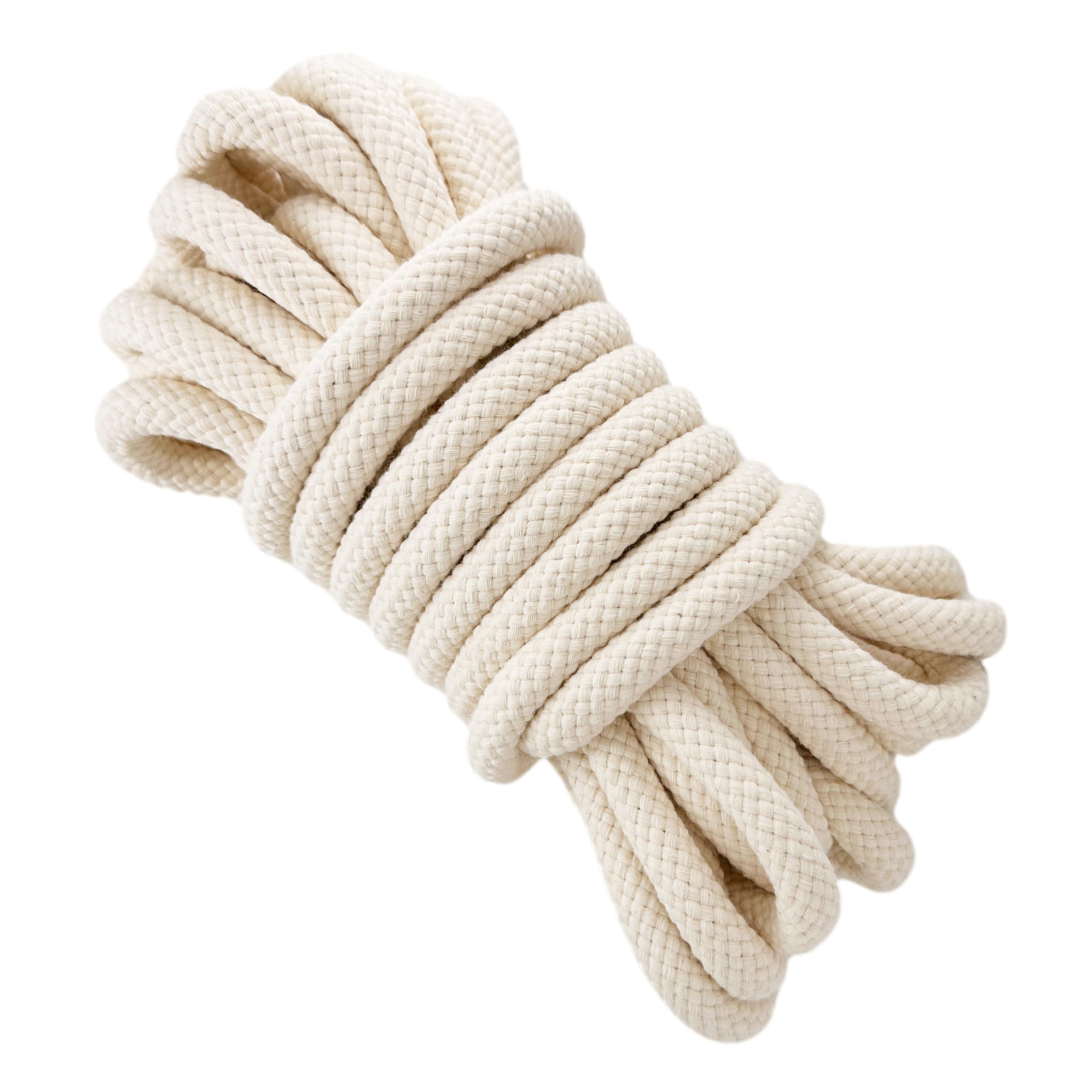 Cord Rope, 12MM * 10M, Natural Cotton, Made in Spain.