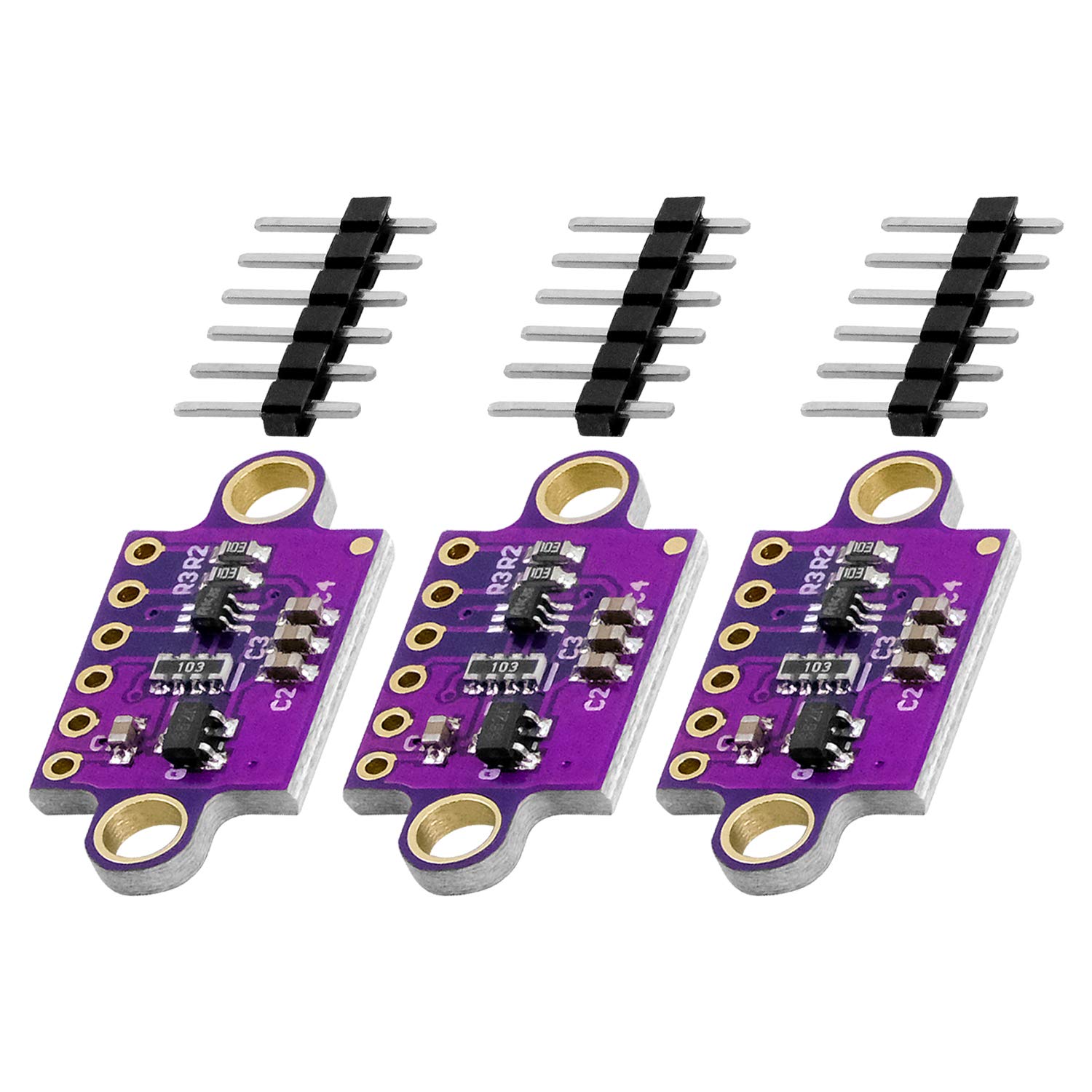 AZDelivery VL53L0X Time-of-Flight GY-VL53L0XV2 Long Distance Measurement Sensor Breakout 940nm GY-530 ToF Laser Range Finder 2.8V 3.3V 5V I2C IIC compatible with Arduino including E-Book! (Pack of 3)