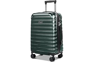 Feybaul Luggage Suitcase PC+ABS with TSA Lock Expandable Hardshell Carry On Spinner Wheels 20in 24in 28in, Green 28inch (968)