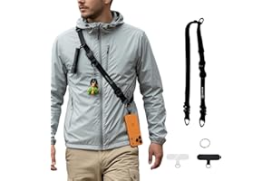 EAWEAW Outdoor & Travel Phone Lanyard with Multiple Attachment Points, Heavy-Duty Crossbody Strap for Hiking, Camping, Travel & Everyday Carry — Universal Phone Holder for iPhone & Android