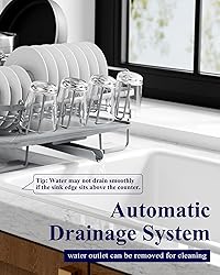 Kitsure Extendable Dish Drying Rack, Large Drying