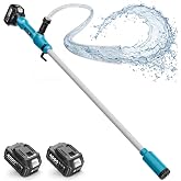 SEESII Cordless Stick Water Pump, 2.2" Slim Head, Water &amp; Diesel Transfer | 720 GPH, 16 FT Max Lift, with 2&times;4.0Ah Batteries &amp; Charger, 30-Min Runtime Per Battery, for Rain Barrel/Pool/Garden/RV/Boat