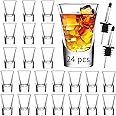 Shot Glasses Set of 24-1.2 oz Clear Shot Glass with Heavy Base, Rock Shot Glasses Bulk for Cocktail, Vodka, Espressos, Liqueu