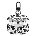 Genuine Leather Case Compatible with AirPods Pro Case 2nd/1st Gen (2023/2022/2019), VOMA Protective Cover for Apple AirPods Pro 2/Pro Wireless Charging Case with Keychain and Snap Lock Cow
