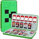 TIKOdirect Game Card Case for Switch/SD Cards, Storage 24 Switch Game Cards Portable Holder Pretty Cute Hard Shell with Magen
