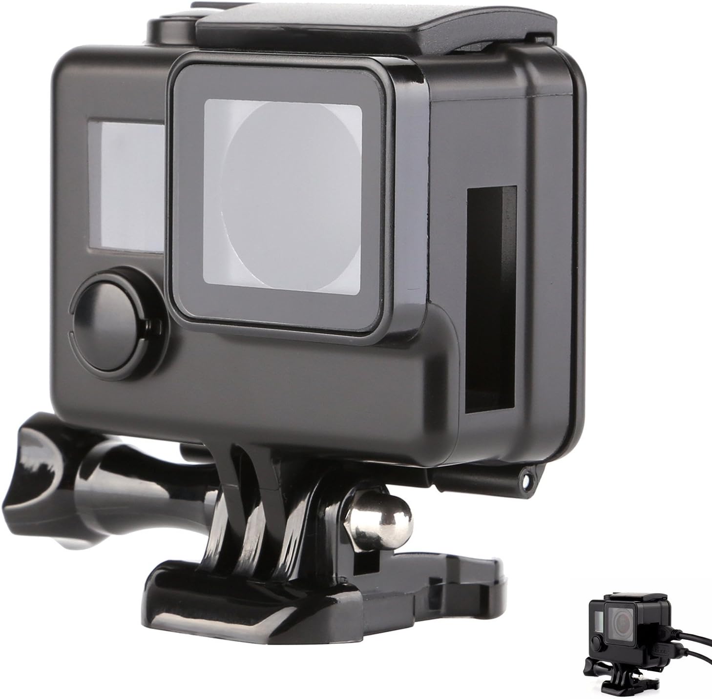 SHOOT Skeleton Side Open Protective Housing Case Shell Cover for GoPro Hero 3+/4 Camera