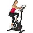 Sunny Health & Fitness Upright Exercise Bike with Electromagnetic Resistance, Programmable Monitor and Pulse Rate Monitoring - SF-B2883