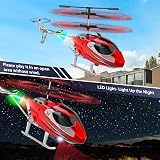 TERRAMUS Remote Control Helicopter 2.4GHz 3.5 Channel with Gyro LED Lights view 4