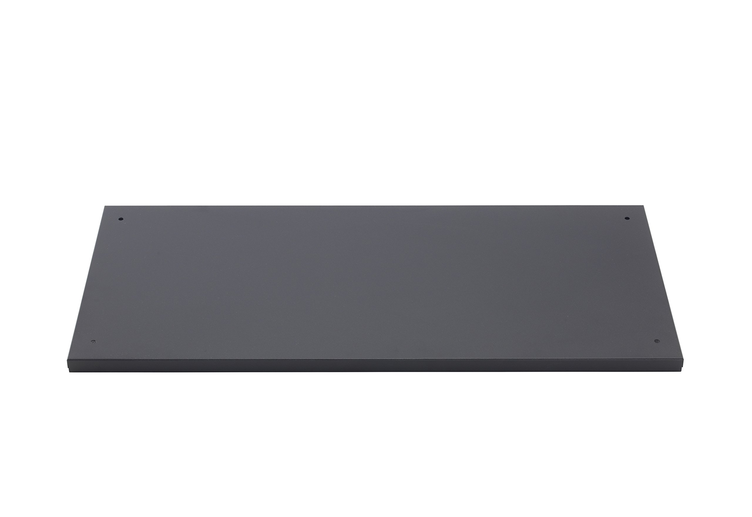 Office Hippo Dual purpose Tambour Cupboard Shelf, Metal, Black, 85 x 38 x 2 cm